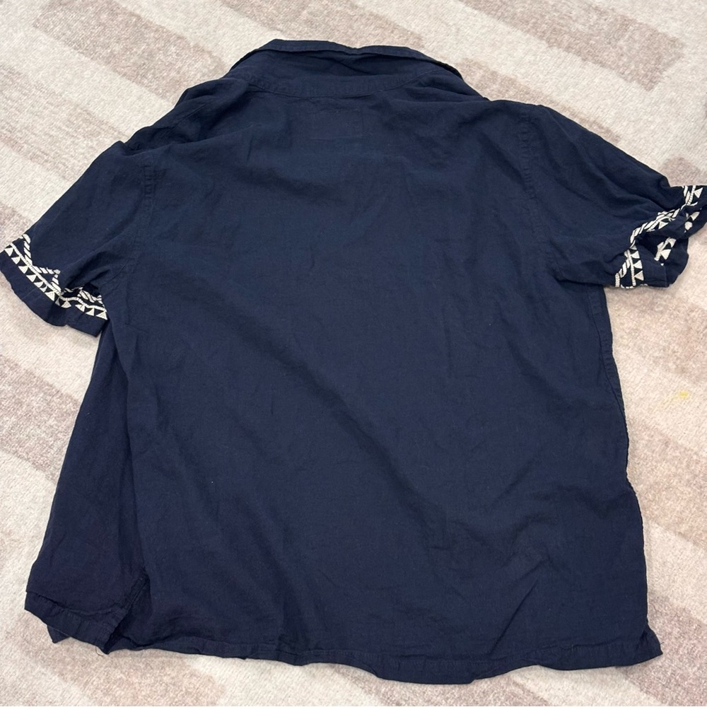 Folk Men’s Short Sleeve Button Down Shirt – Size M - Picture 6 of 6
